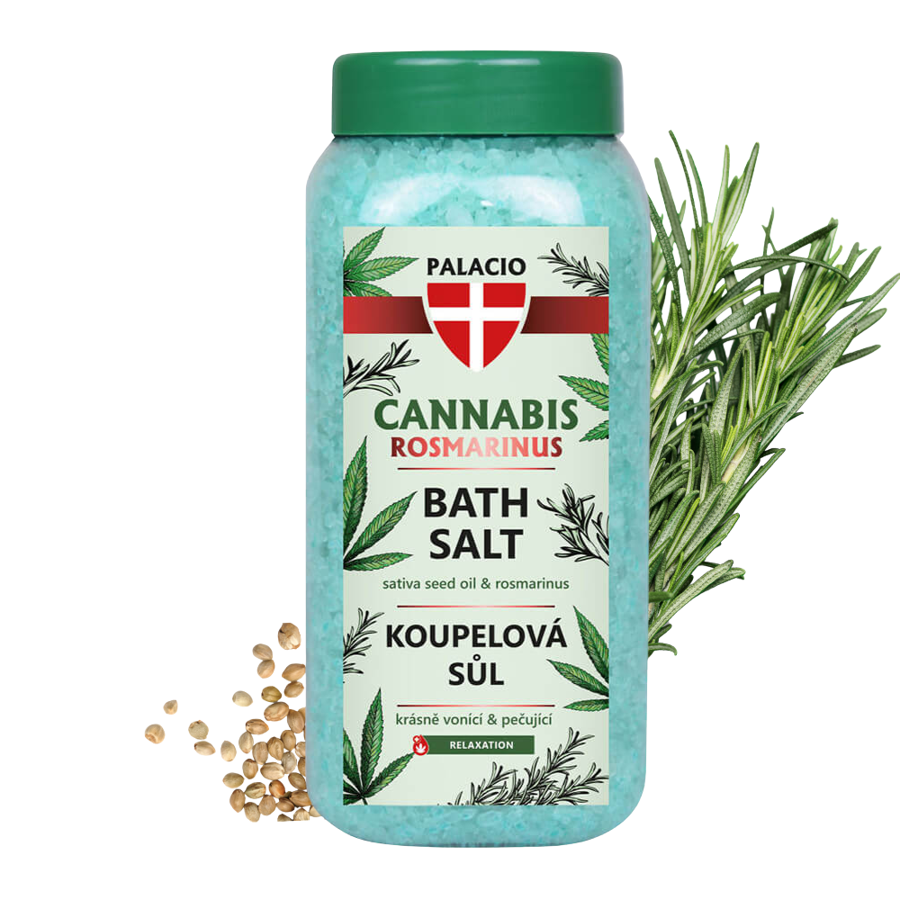 Sal de Baño con Aceite de Semilla de Sativa y Romero