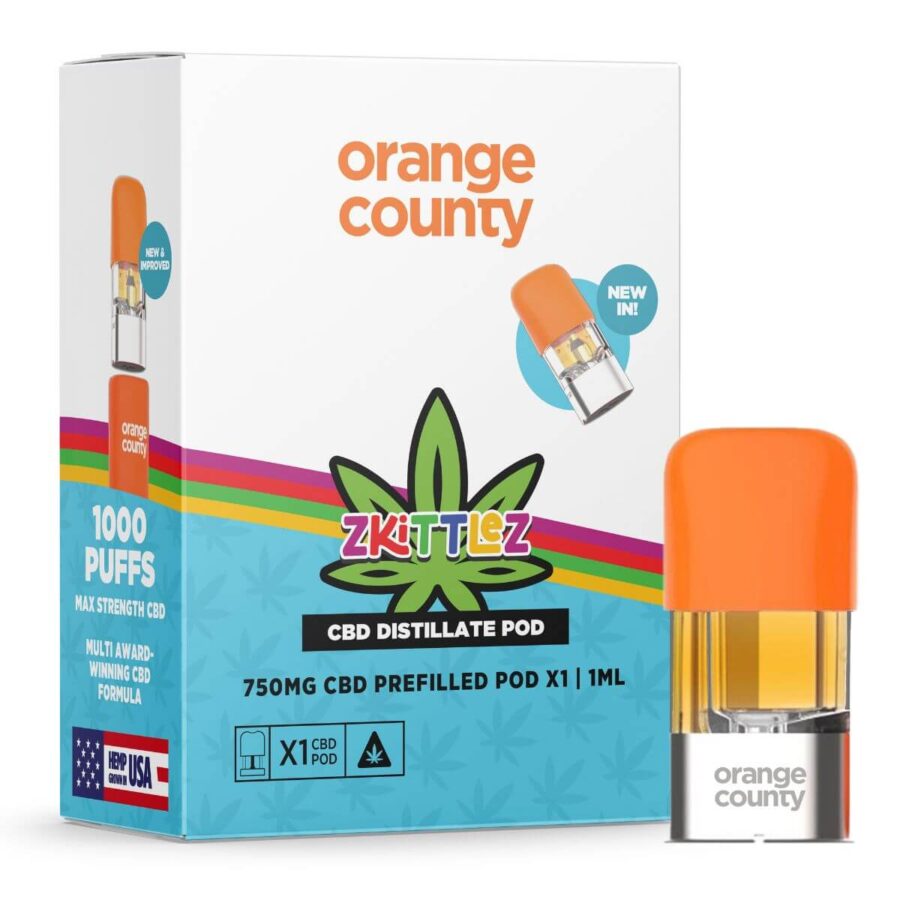 Orange County CBD Pod precargado ZKITTELZ