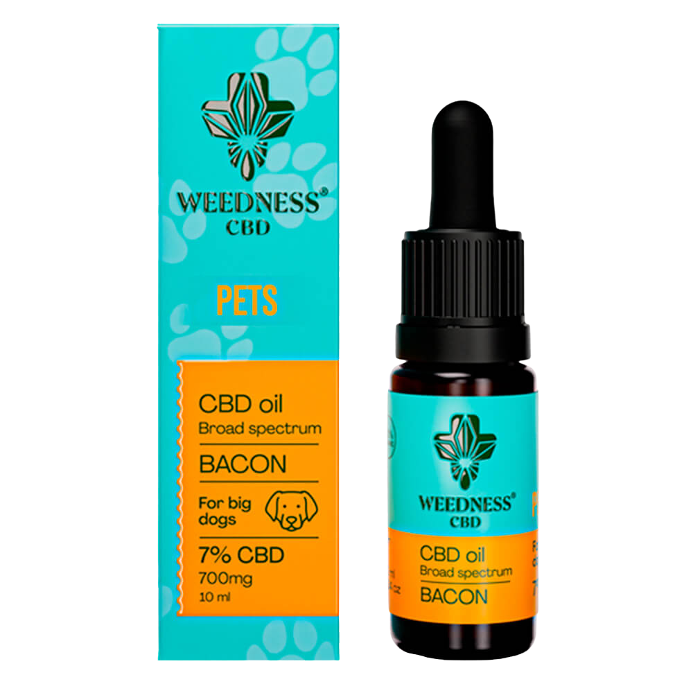 Aceite de CBD Bacon para Perros Grandes 7% CBD (10ml)