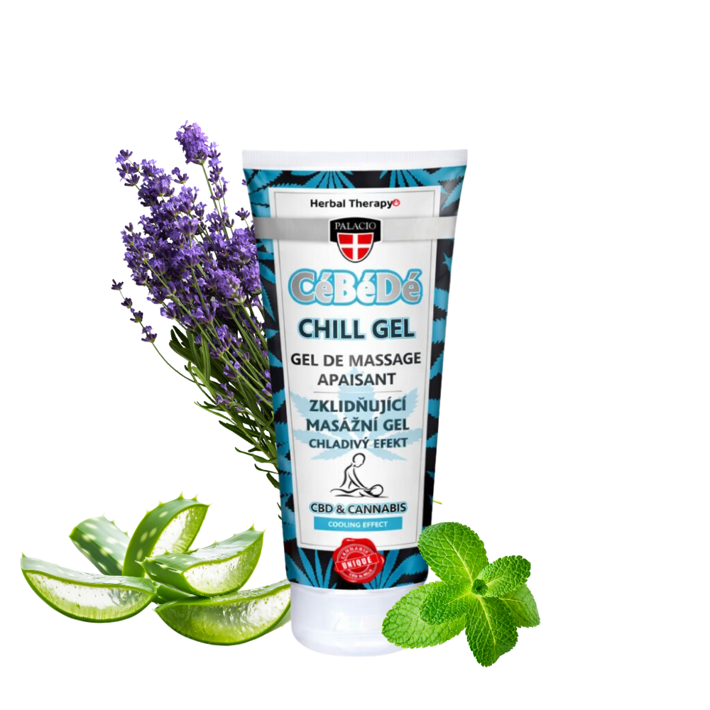 Gel de massagem refrescante com CBD