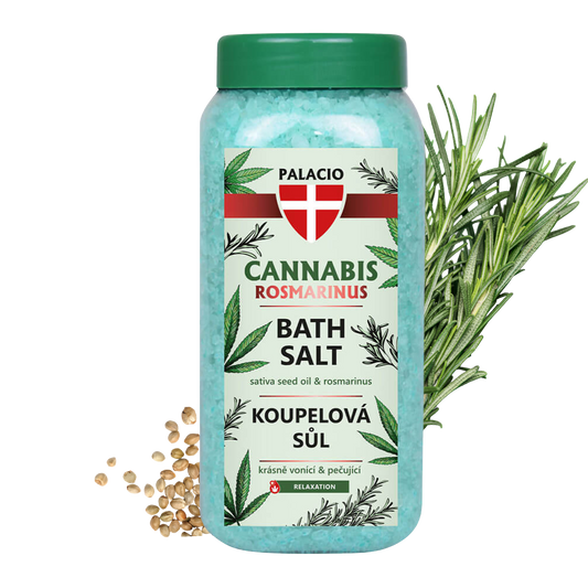 Sal de Baño con Aceite de Semilla de Sativa y Romero