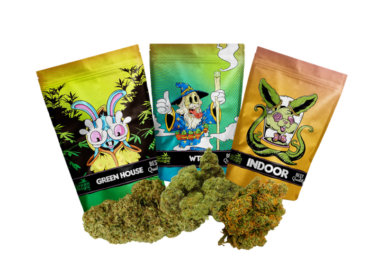 Pack Mix de Flores CBD – 22 g en 4 variedades.