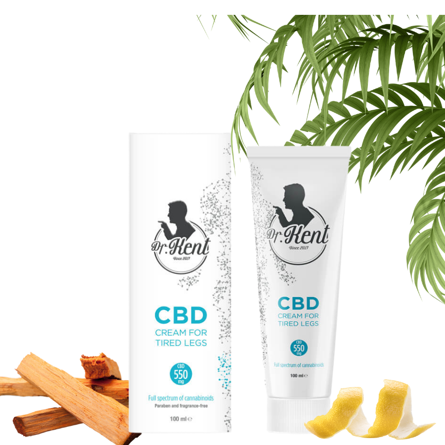 Creme de CBD para pernas cansadas
