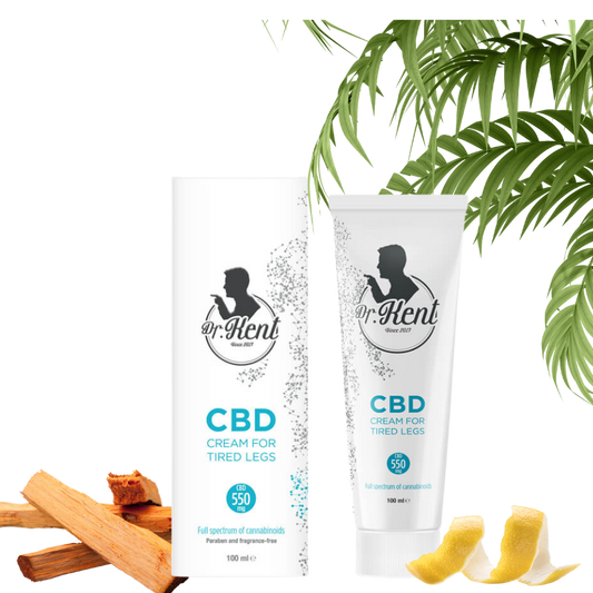 Creme de CBD para pernas cansadas